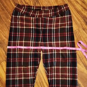 Cuddl Duds - Red and Black Leggings